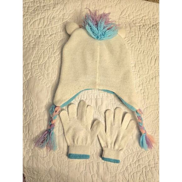 Whimsical Unicorn Winter Hat & Glove Set – Girls’ Cozy Cold Weather Accessories - Picture 2 of 13
